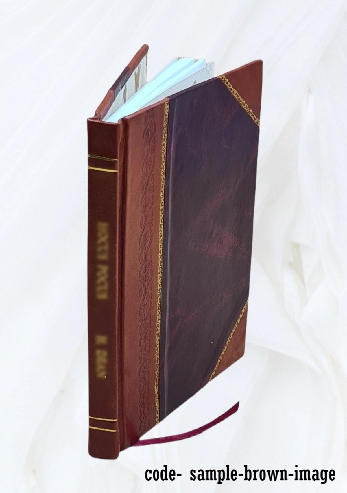 [Leather 1954 1954 Bound] Handbook distribution. Volume of (8) card