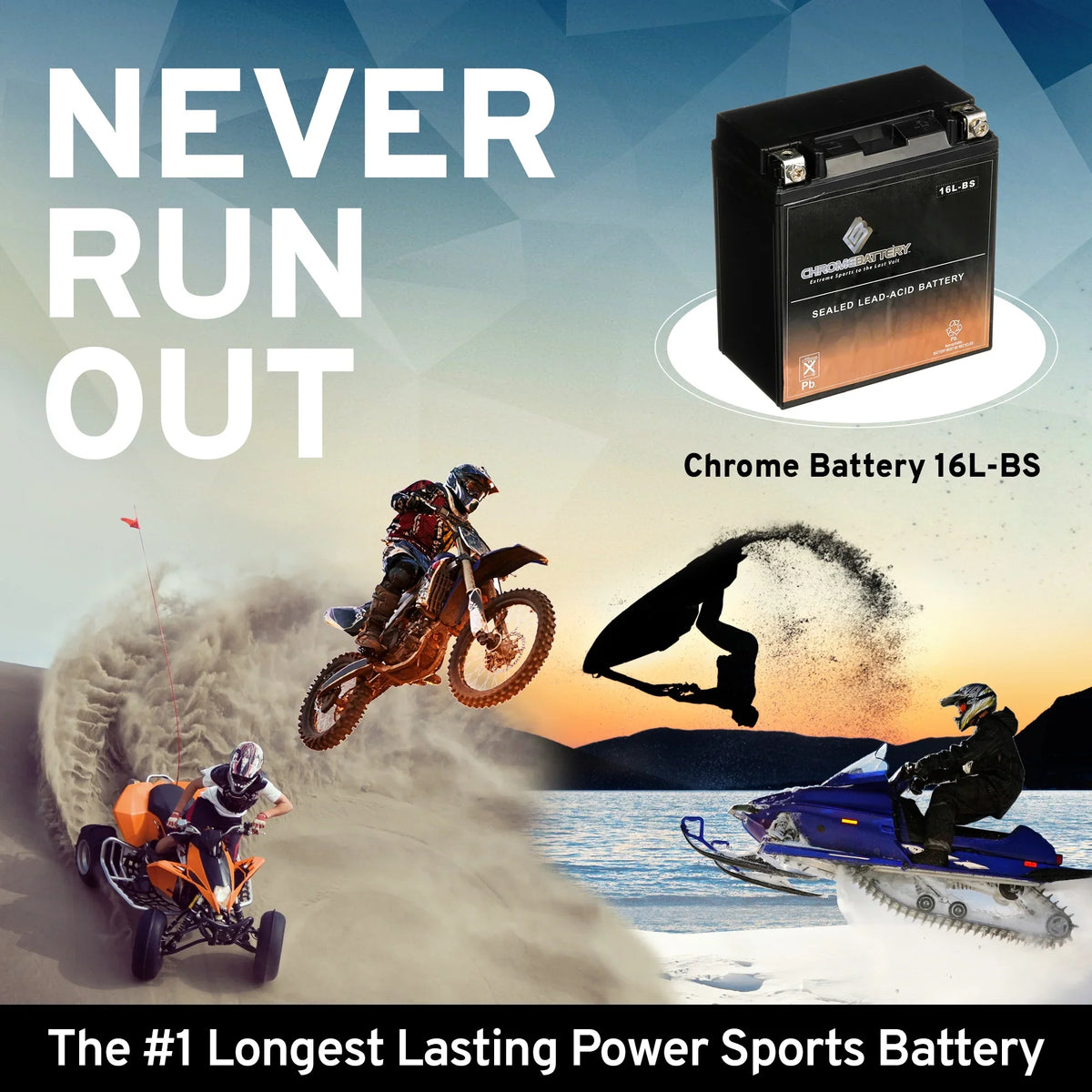 Ss 230 Ski Jet Xir Battery 12 St Battery Kawasaki Ah, Volt,14 Chrome 750cc Jh750 1995 CCA) (16L-BS Xi for YTX16L-BS