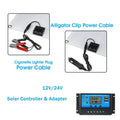 Plate for PWM Solar 18V Recharger, Waterproof Panel Controller, Monocrystalline Cellphone Nebublu with Kit Solar Marine RV 100A USB Dual 25W 12/24V Charging