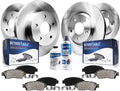 Detroit 2015 MKZ Pads Front : Ford 11.81" Brakes Rotor 2013-2016 Fusion, Brake - and 2013-2019 Axle for Rotors 11.89" and 2013 Ceramic Brake Lincoln Replacement 2016 2014 Kit Rear