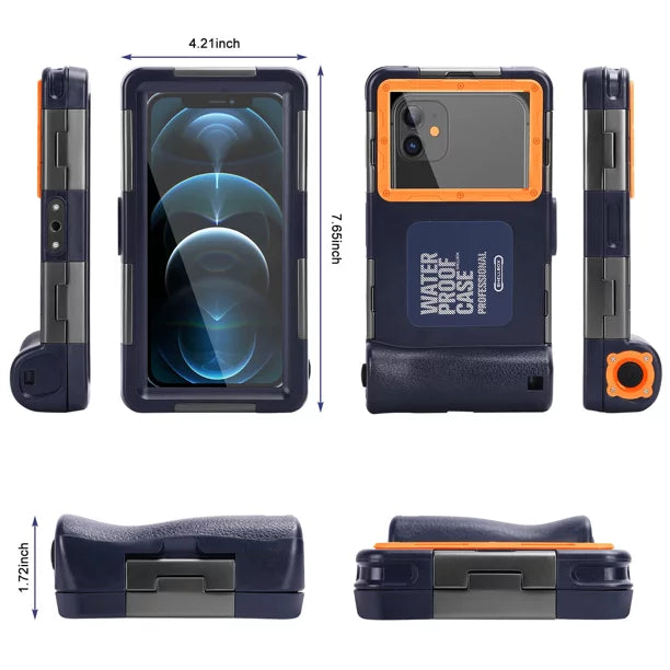 LCD all Phones 6.9 Case Inch [15m/50ft] Diving Photo Swimming And Waterproof Video Housing Lanyard Snorkeling Neo Underwater Professional Up Surfing to Tecno for Protective with Pova UrbanX