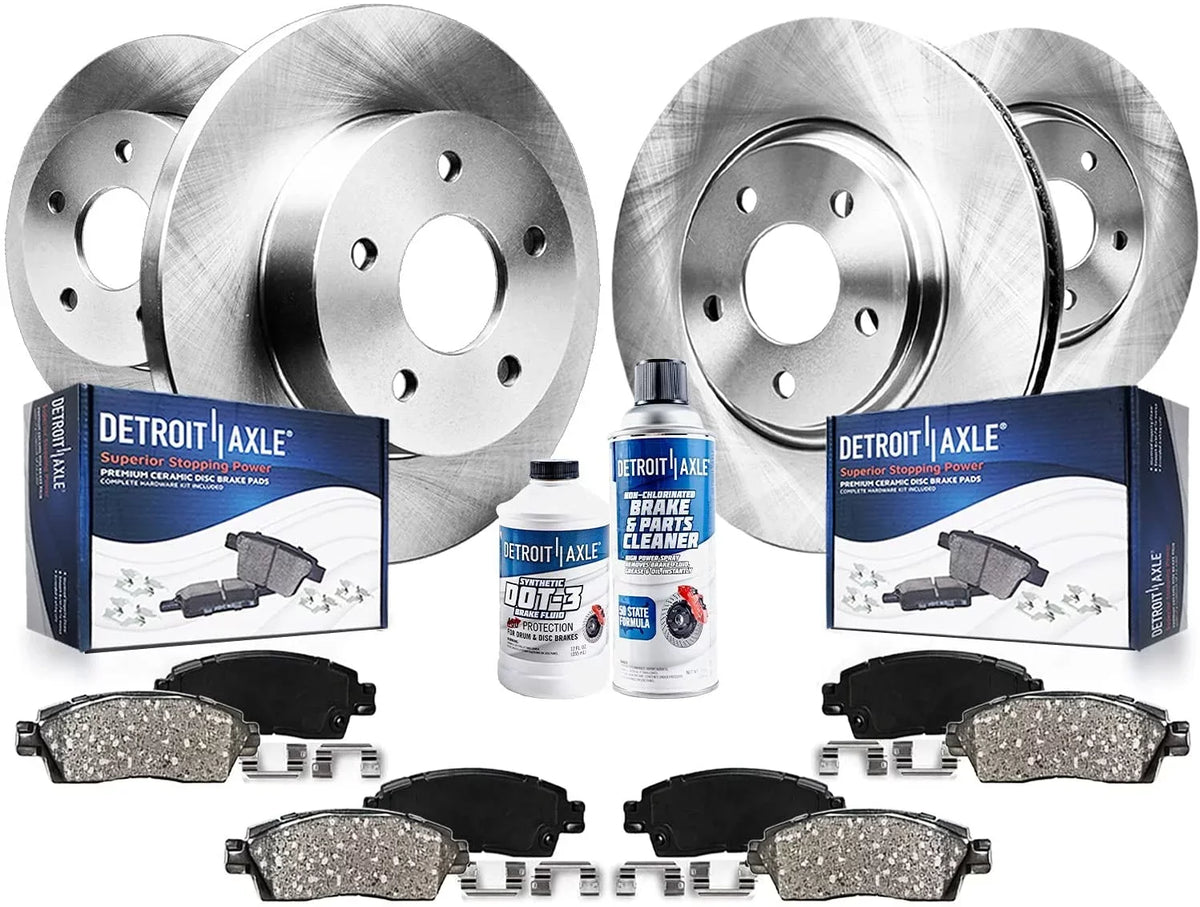 for 2013 Disc and and Pads - Axle Brake Detroit Brakes Front Kit 2015 CR-V Honda Replacement 2014 2012-2016 Brake Rotors Rear AWD