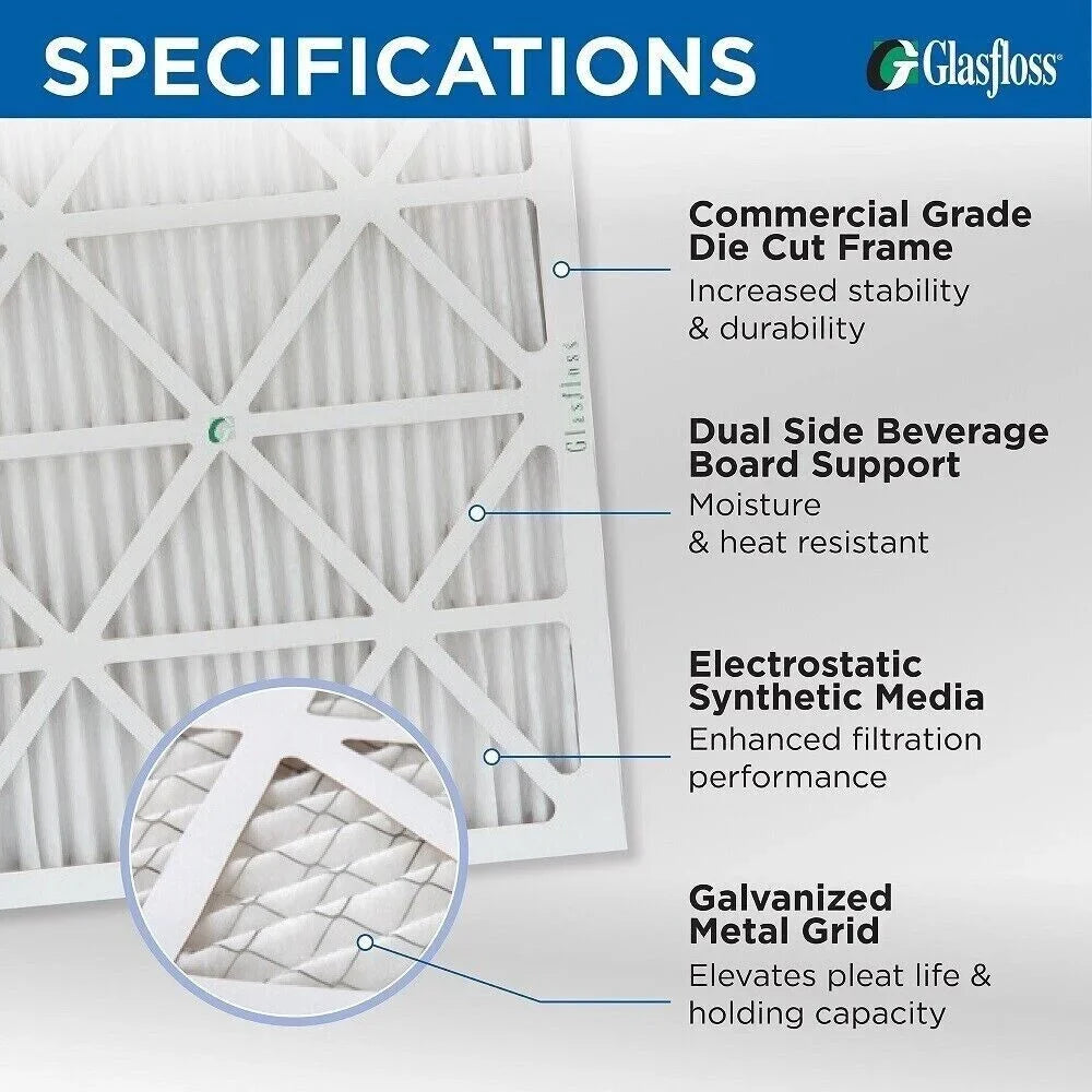 10 1 Filters Pleated 12 & Merv x Pack Air 20 for Furnace AC x 18 of