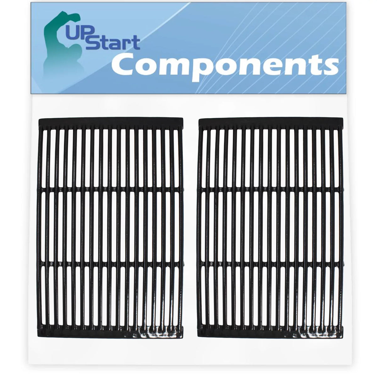 Porcelain Compatible Grid Grill Parts Replacement 2-Pack Cast BBQ Grates 810-2300-B Charmglow Enameled - Iron Cooking for Barbeque 19"