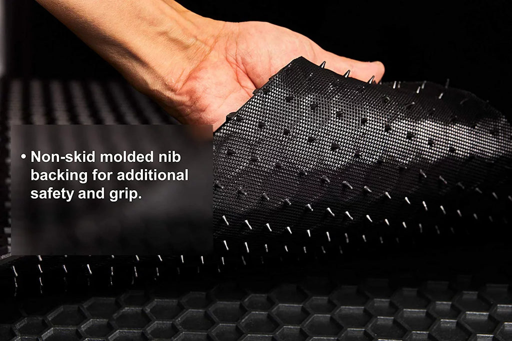 Rubber Mat Toyota Row, 3rd (No Duty - 2020 Weather ToughPRO Cargo Black - Cargo Compatible All Tray) Heavy No 4Runner with