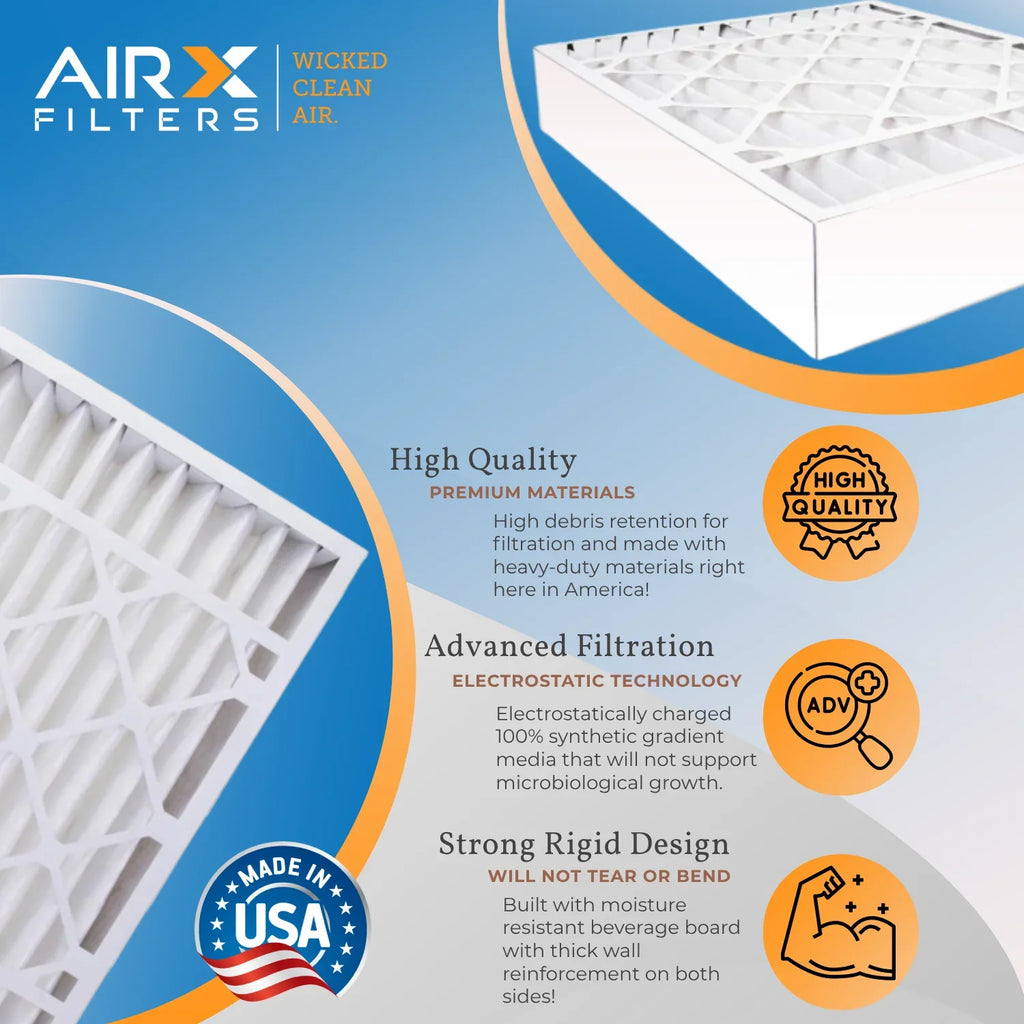 FPR 16x25x5 FC100A1029 MERV 16x25x5 to Filter 2 by MPR 8 Comparable CLEAN & Premium 700 EXPXXFIL0016 FILTERS Made pack AIR. 5 Compatible AIRX WICKED Honeywell Furnace USA Air Filter with