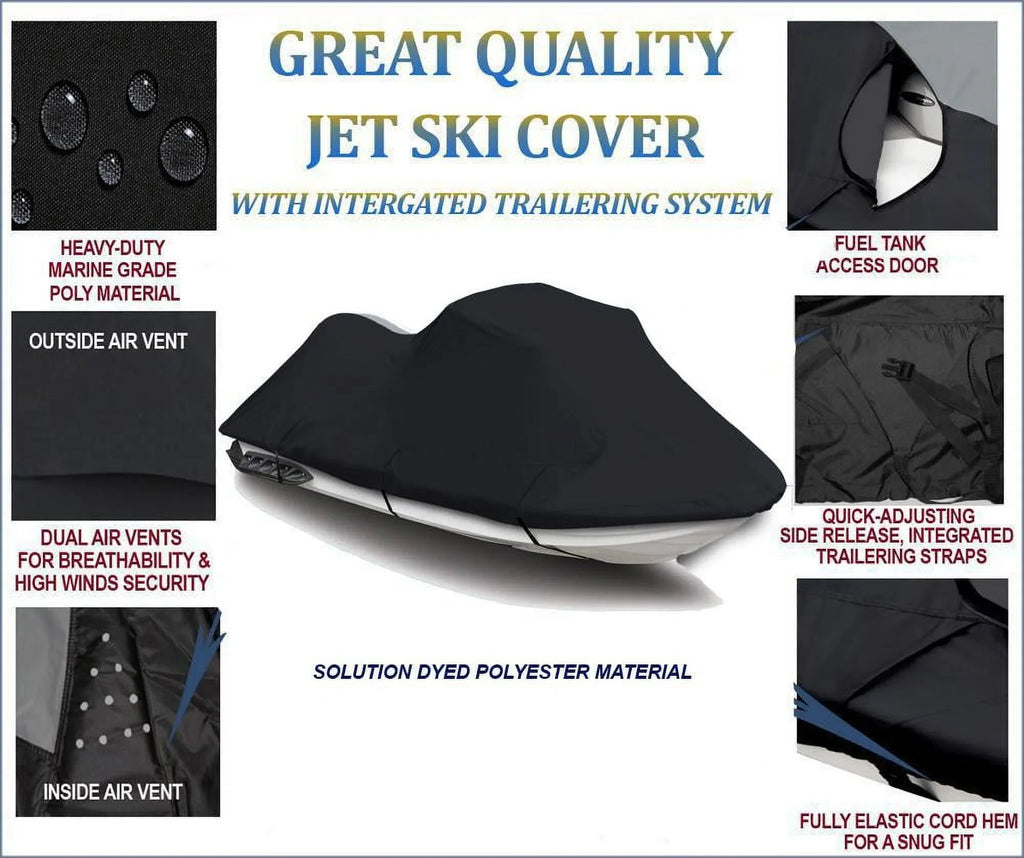 for RXP PWC 2008 SKI BLACK Sea 2007 Cover Sea-Doo 600D Compatible Bombardier 155 Doo JET