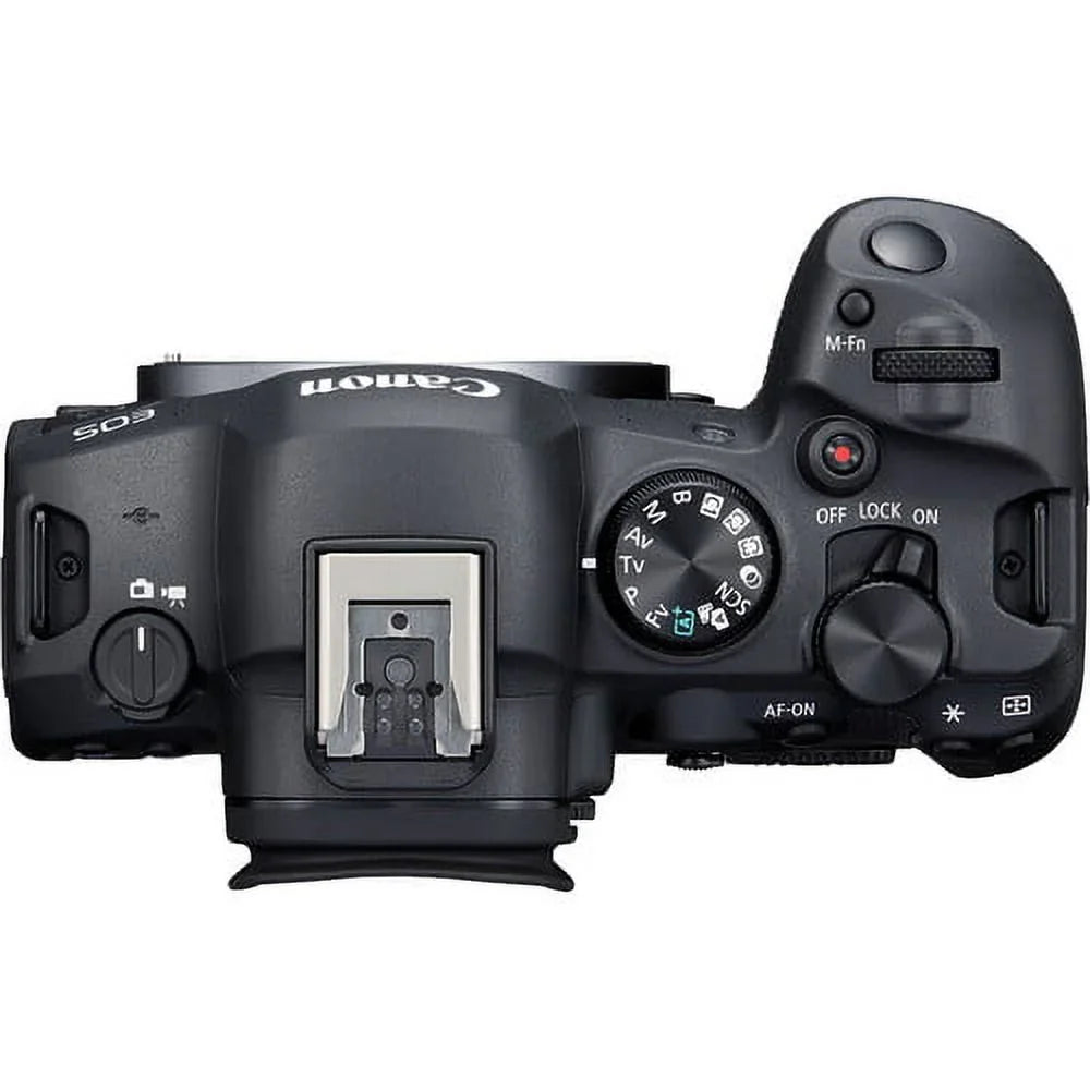 '+ LPE6 (5666C011) + Card with Corel R6 Mark Reader Memory Lens External Camera Card Software 24-105mm Photo + f/4 II + Canon + Case + + More EOS Mirrorless Charger Battery 64GB