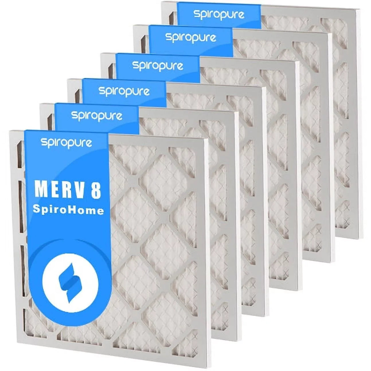 USA - in Pleated SpiroPure Pack) Air Filters (6 Made 23X23X1 8 MERV