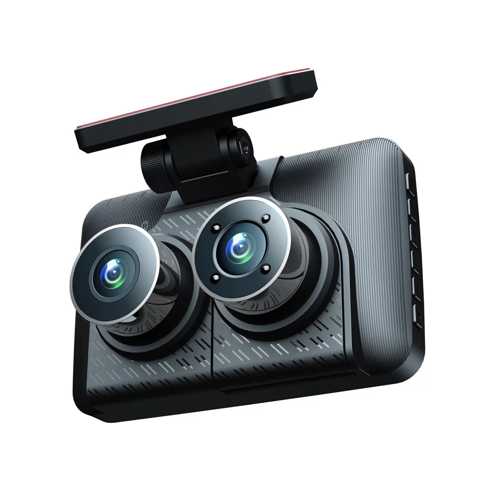 Clear Recorder Camera Cameras Mirror Rearview Shinysix 3 Car Video Car Safety Recorder Angle Recording Driving Dash Cam Camcorder 4in Wide Car Auto