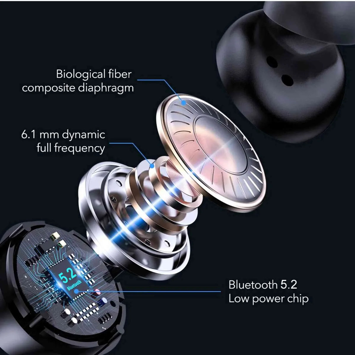 Connection, + True Bluetooth with Case, 5.2 Yoga Charging Connect, Compatible Bass Bluetooth Lenovo Smart Wireless Boost IPX5 Tab Black, Earbuds Balanced, Water UrbanX Resistance, Dual