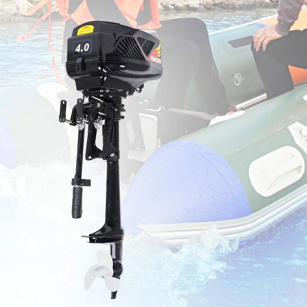 Miumaeov Electric Marine Trolling Motor 1000W Outboard Motor 4HP Driver Brushless Propeller Motor, Propeller Electric Duty Start Outboard Heavy Engine Trolley Boat