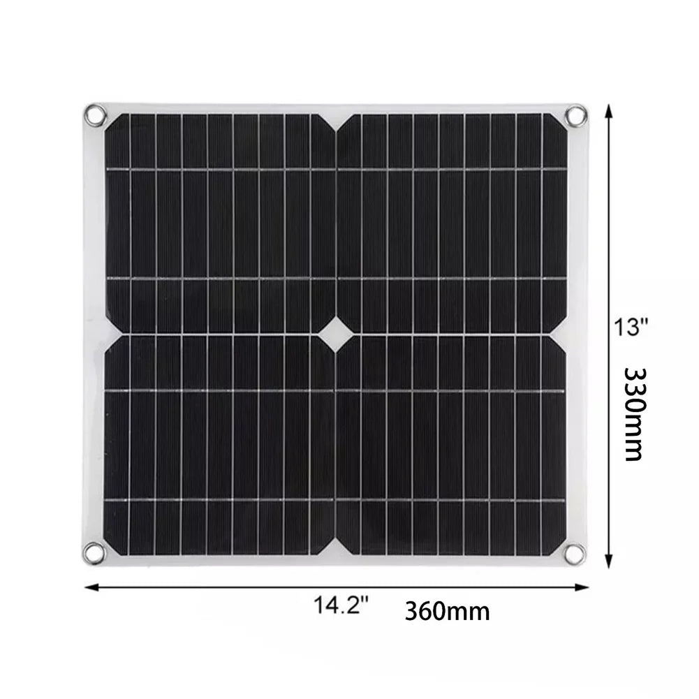 Panel Dual 25w 100a Waterproof Pwm Rer Usb 12/24v 18v Solar Kit With Usb 100a 12/24v Pwm With Charging Solar 100a Solar With plate,Kit Waterproof Rv Solar 12/24v Marine Pwm