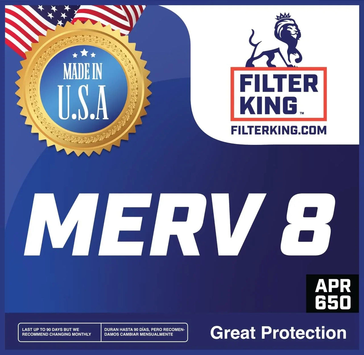 x 8 MERV 36x9.5x1a IN King HVAC MADE Filter 36 Filter 4-PACK | Size: | Actual | x Filters Air A/C Pleated | 9.5 .75" Furnace USA