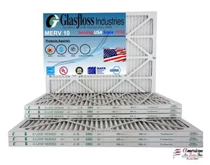Air 7/8 Made 10 - - 17.5 Filter Size: 35.5 MERV - 18x36x1 Qty:4 inch) Furnace (Actual x in - Glasfloss USA x