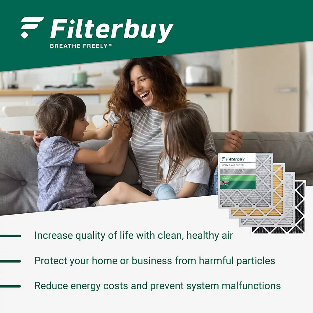 Pleated Activated 16x30x1 Furnace AC Filters Air Eliminator 8 Carbon HVAC Filterbuy MERV with (12-Pack) Odor
