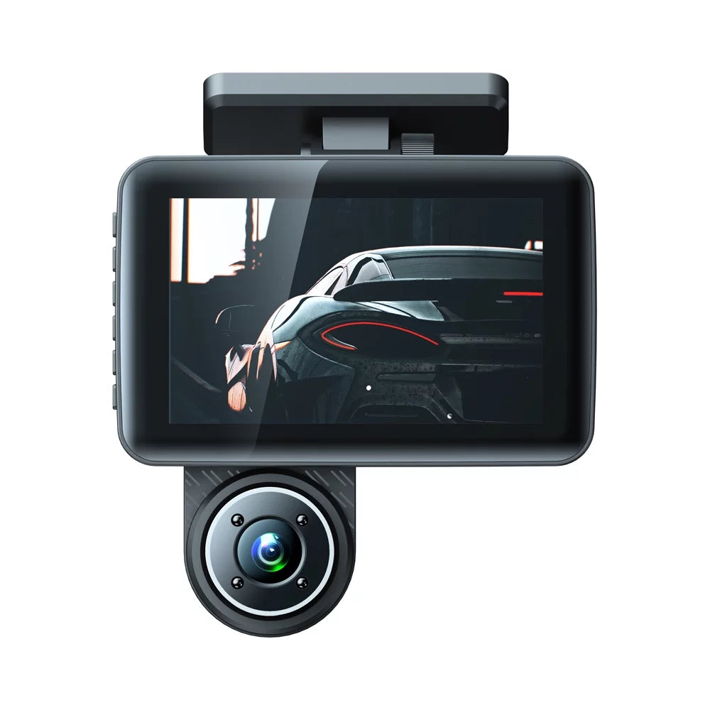 Clear Recorder Camera Cameras Mirror Rearview Shinysix 3 Car Video Car Safety Recorder Angle Recording Driving Dash Cam Camcorder 4in Wide Car Auto