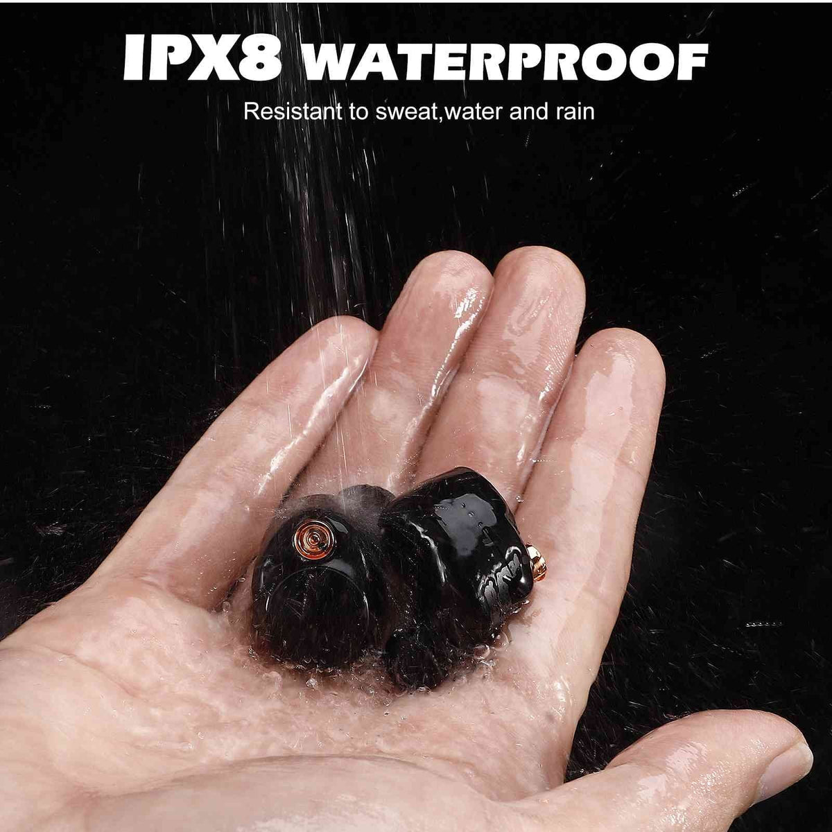 5.2 Compatible Bluetooth Balanced, Charging Boost S88 Plus Water Wireless Bass Case, Resistance, Bluetooth UrbanX + Earbuds True IPX5 Dual Doogee Black, Connection, with Connect,