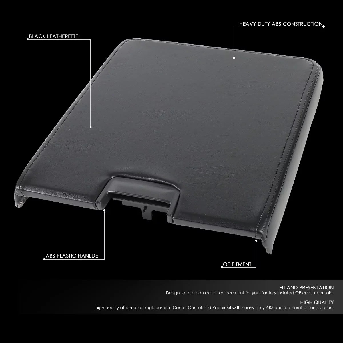 Arm Escalade Sierra Console Black Yukon Center GMC Silverado 3500 Rest to Cadillac Chevy 1500 2014 Tahoe 2500 DNA 2007 Top For GECS-003-BK Lid XL Motoring Kit