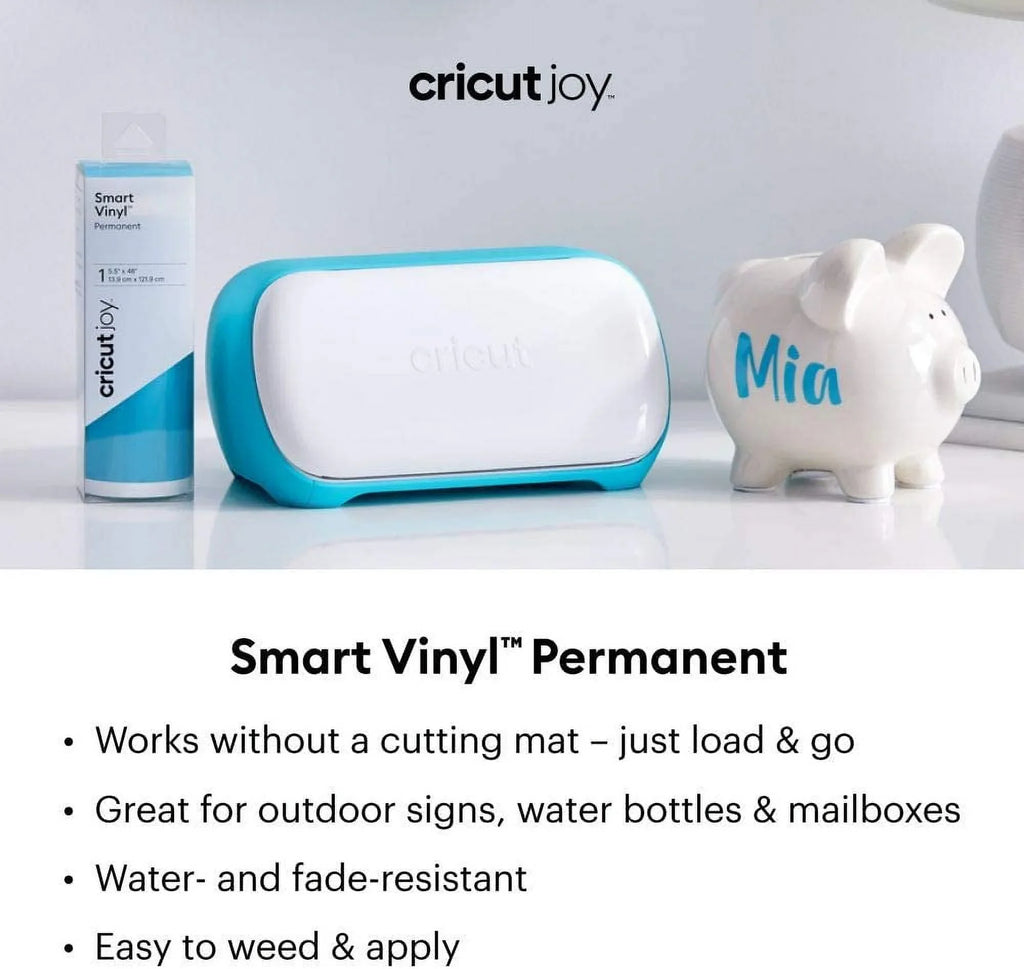 up Vinyl Smart up - x Permanent matless Shimmer for machine 4ft, Joy to cuts 48in, shapes Cricut & Black) repeated for 20ft cutting to (5.5in