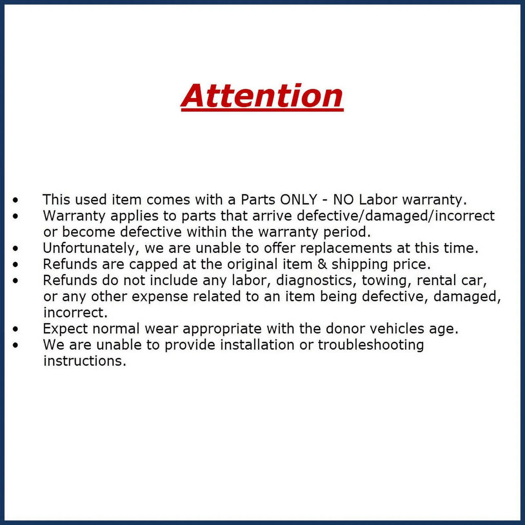 Camera Rear 2019-2023 Pre-Owned K2GT-19G490-AA Edge Backup View (Good) Ford Camera OEM