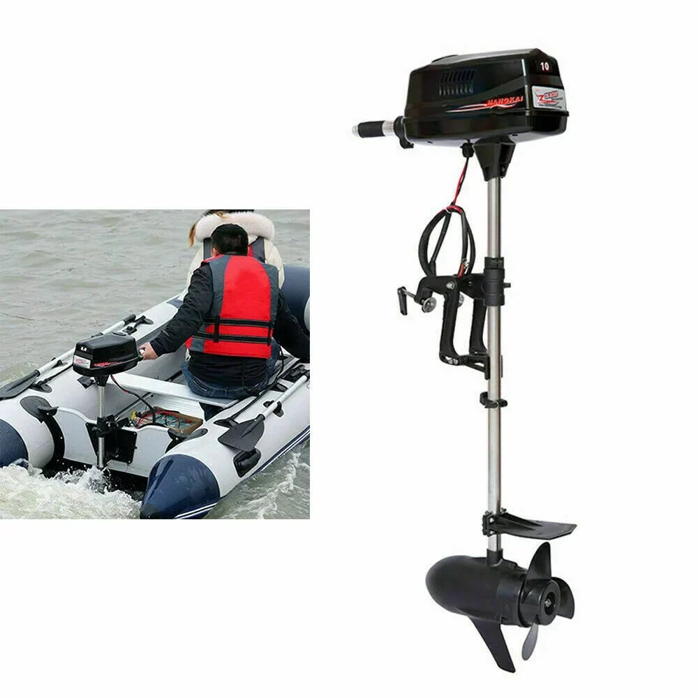 Electric Brushless Wuzstar Fishing 60V Motor 2.2KW Outboard Engine w/Propel 10HP Boat