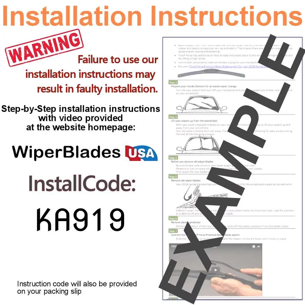 w/Rear Wipers Wiper Blade (Set Ford Beam 3) Explorer 2018 of