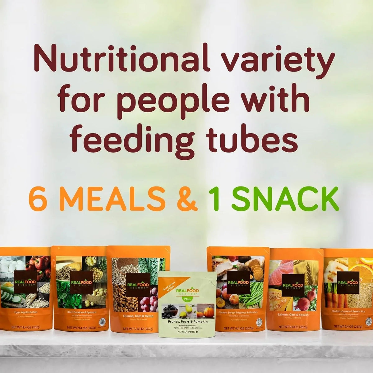 '- 9.4 for Oz Tube Meals 12) Variety Pouch Blends Real (Pack Food of - - Pack People Fed